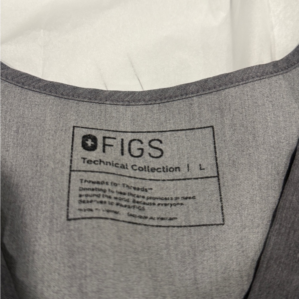 Figs Scrub Set - Graphite - Large - Picture 7 of 8
